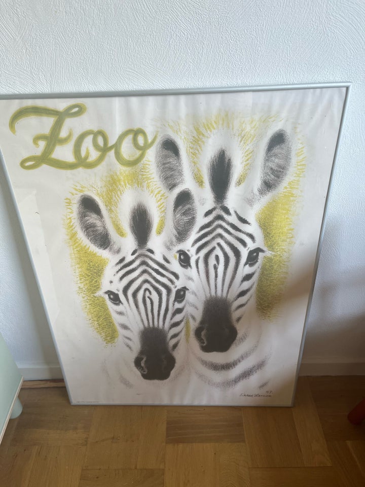 Plakat med Zoo motiv Høller 