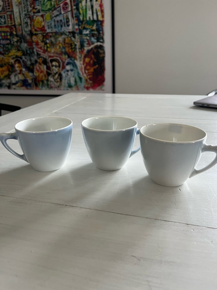 Porcelæn Kaffekopper Blå Tone