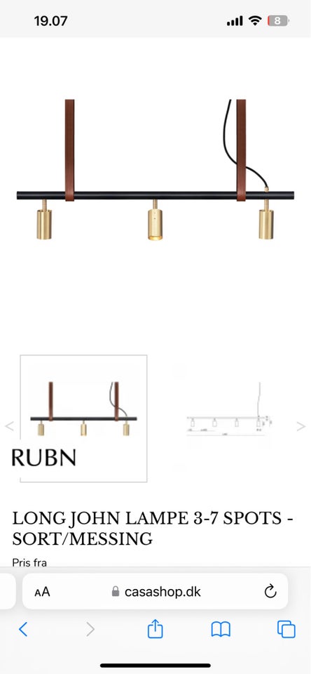 Anden loftslampe Rubn