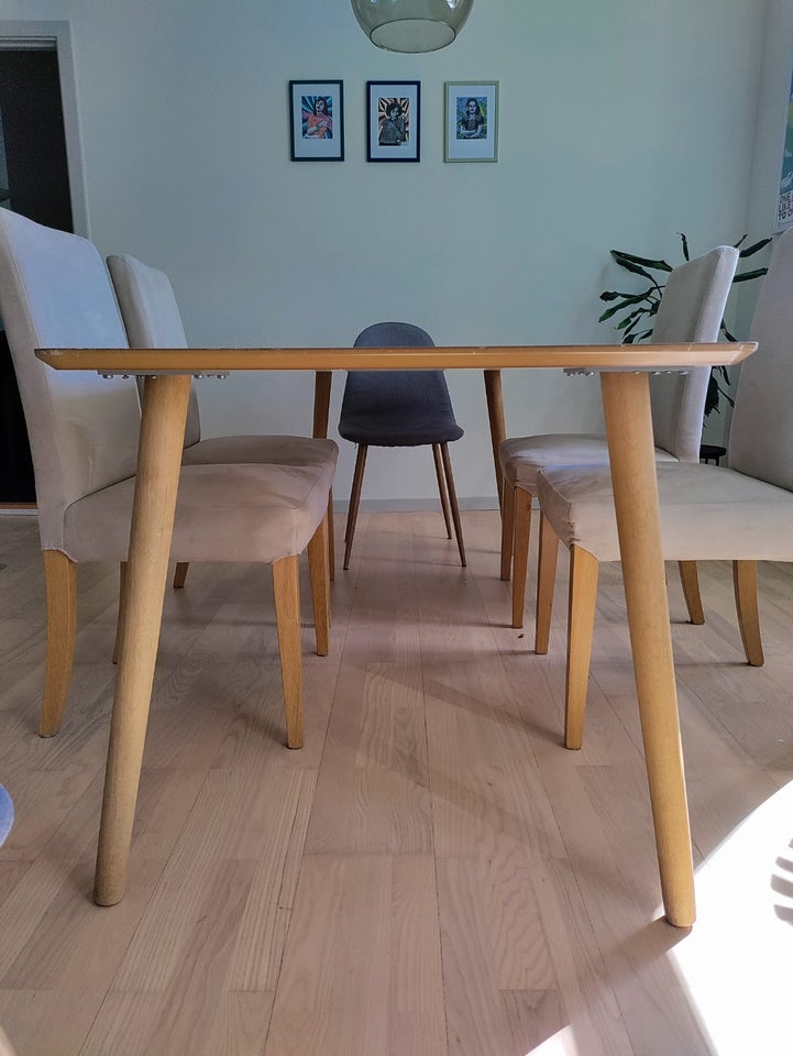 Spisebord m/stole Wood Dining