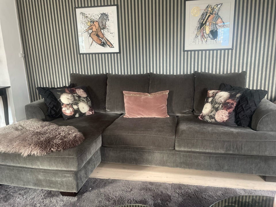 3-personers sofa med chaiselong,