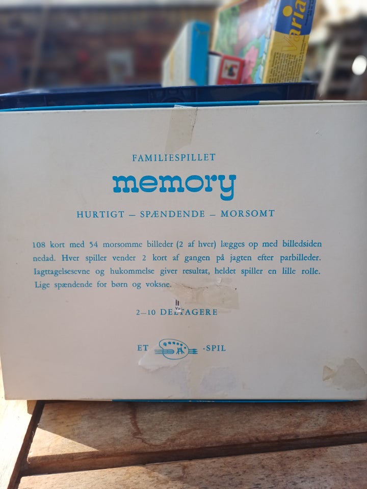 Memory, Memory spil, huskespil