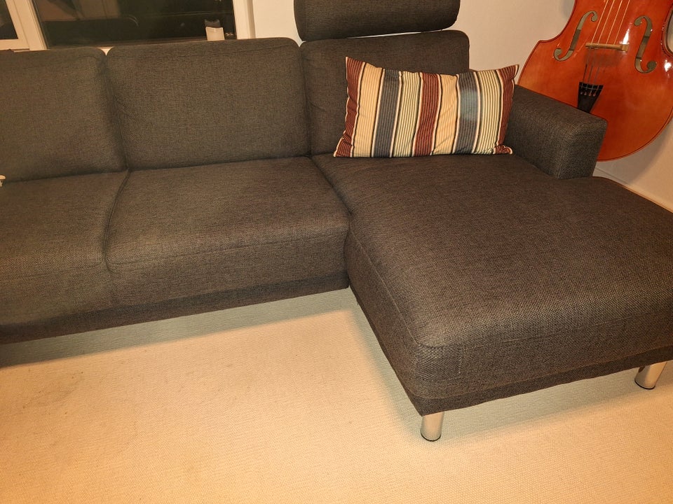 U-sofa, stof, 5 pers.