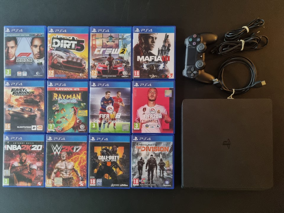 Playstation 4, Slim 500gb, Perfekt