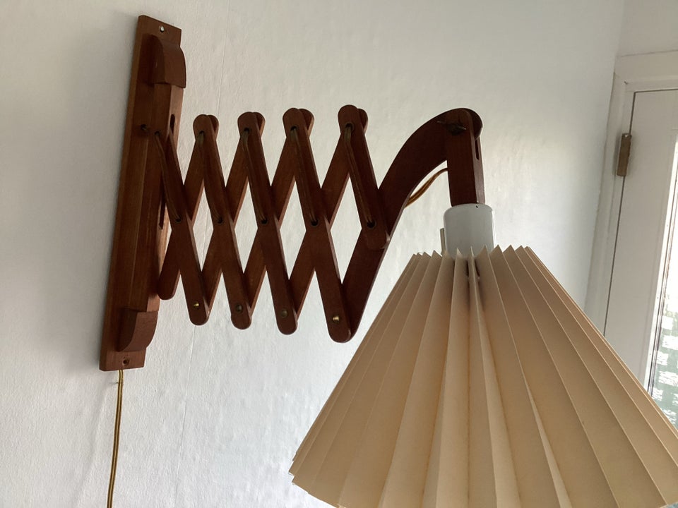 Væglampe, Teak Retro Lampe