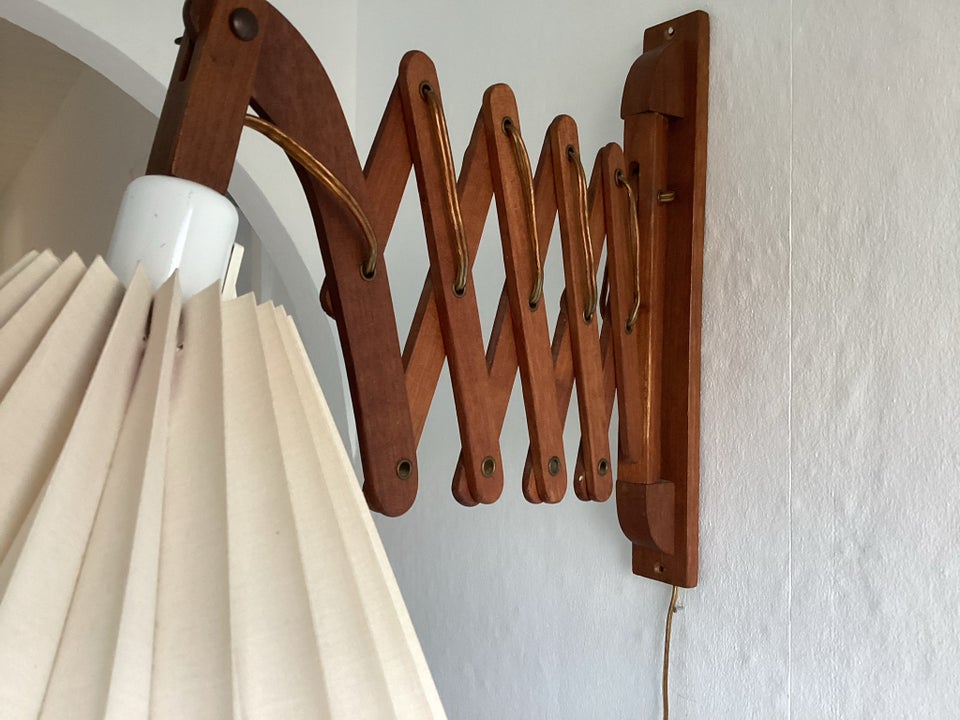 Væglampe, Teak Retro Lampe