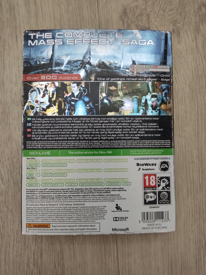 Mass effect trilogy Xbox 360