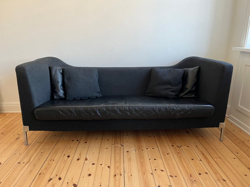 Sofa, læder, 3 pers.