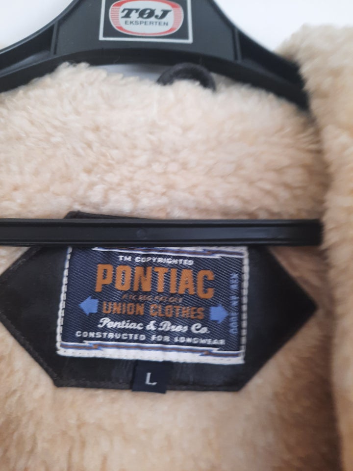 Læderjakke, str. L, MR.PONTIAC.