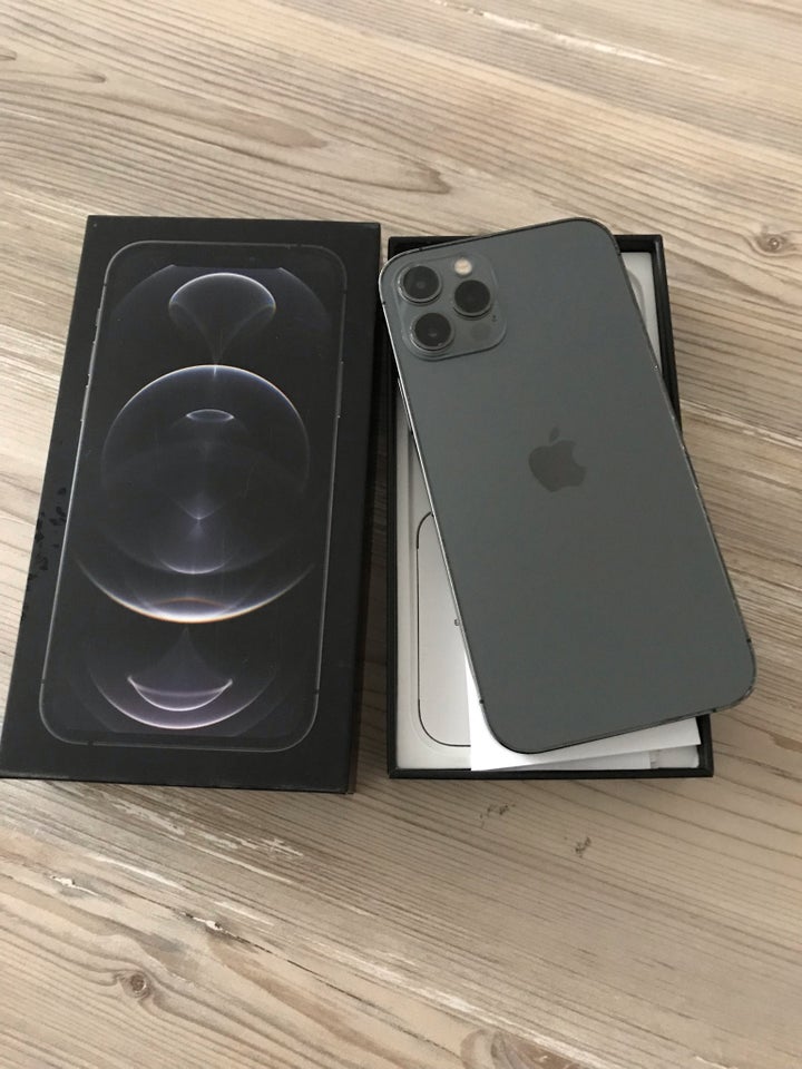 iPhone 12 Pro, 256 GB, sort