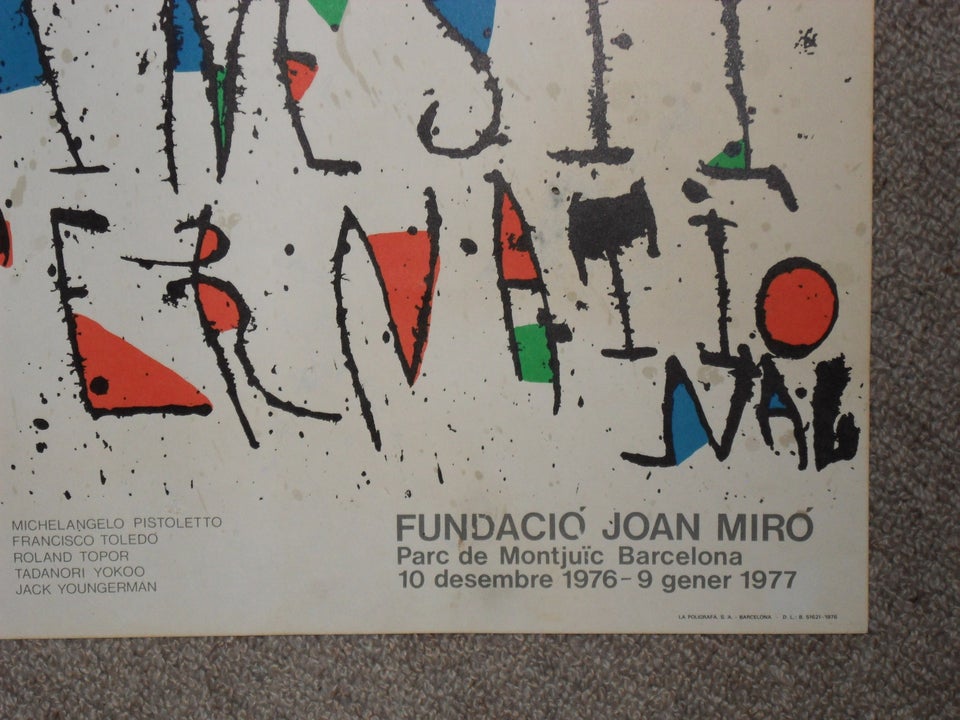 Abstrakt, Miro. Joan Miro, b: 48 h: