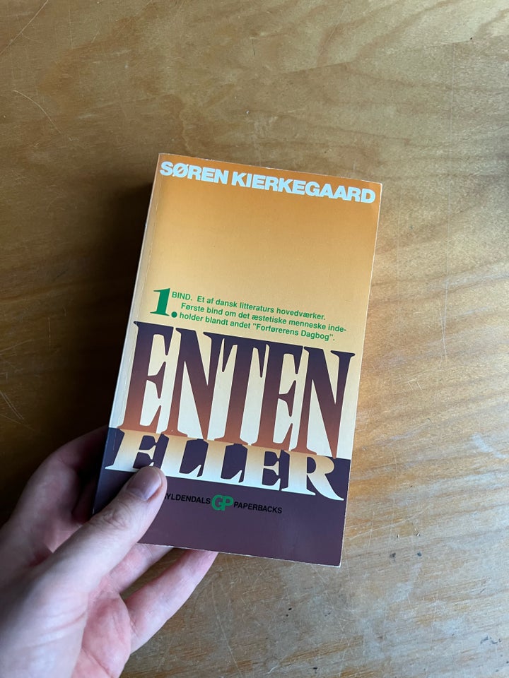 Enten Eller 1, Søren Kierkegaard ,