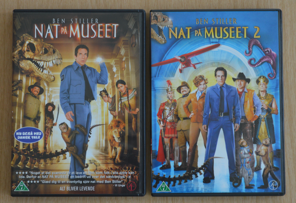 Nat på museet 1 og 2, DVD, komedie