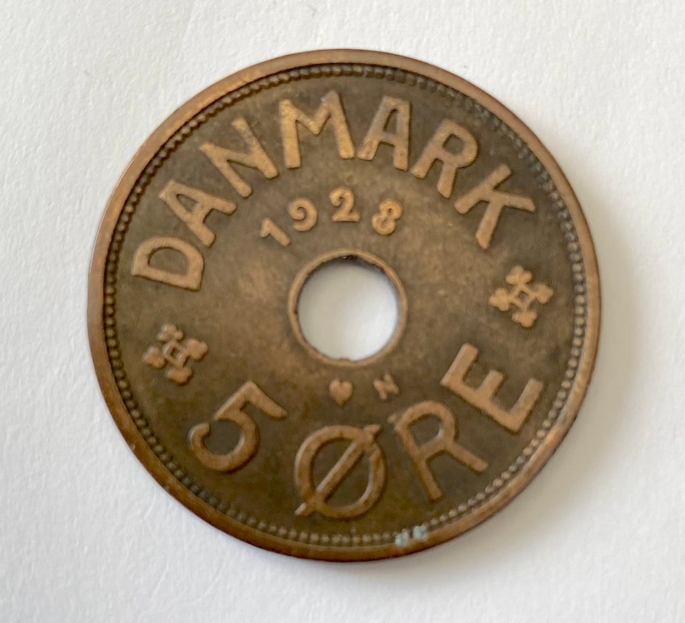 Danmark, mønter, 5 øre