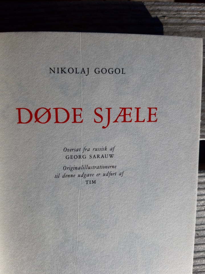 Døde sjæle, N. Gogol, genre: roman