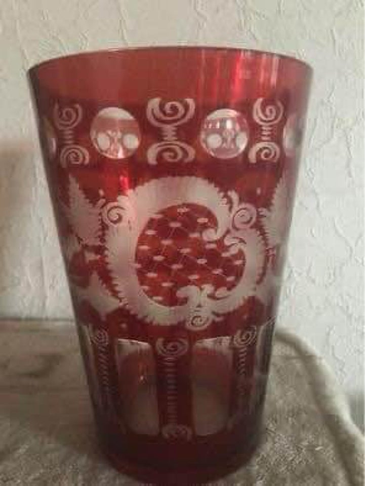 Glas Vase Bøhmisk