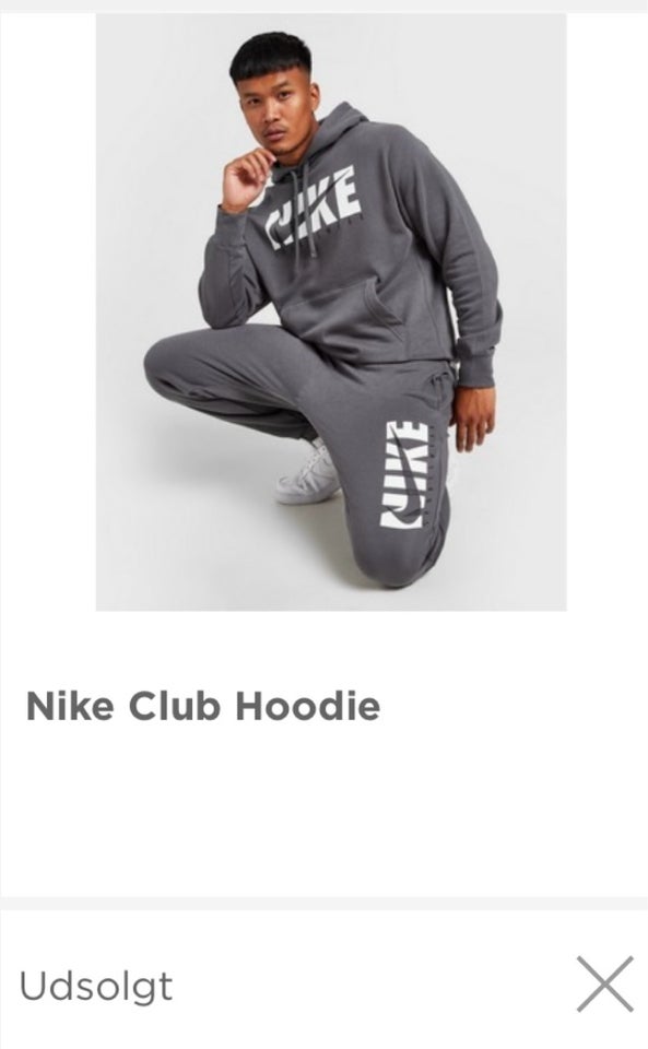 Hættetrøje, Nike fleece, str. 38