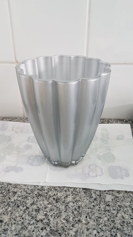 Glas, Vase Grå