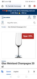 Glas Champagne glas Stolze