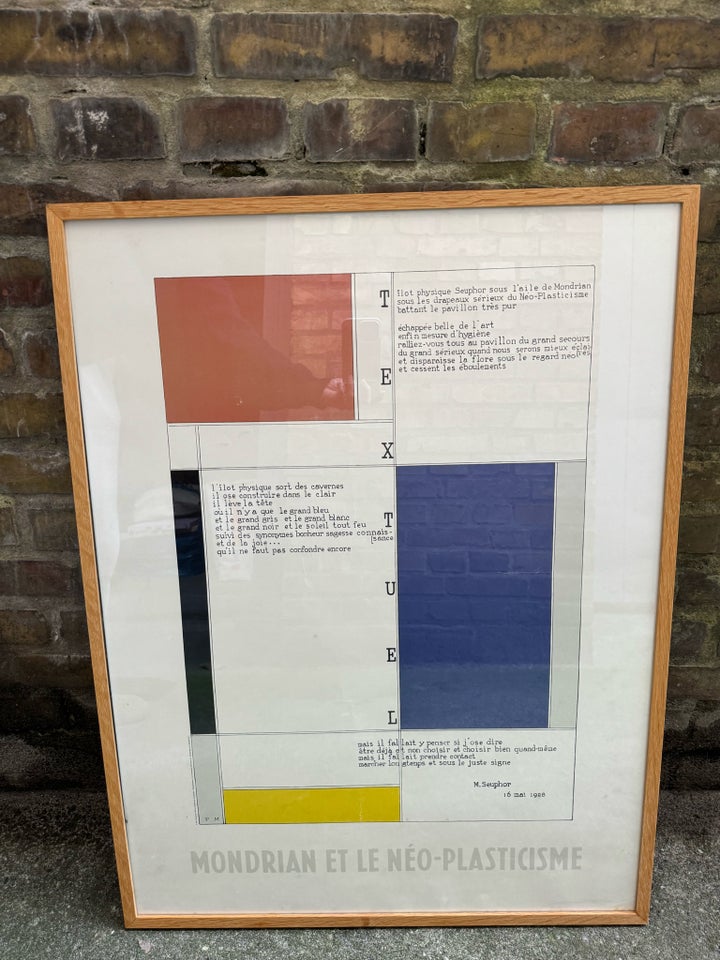 Vintage plakat Piet Mondrian b: