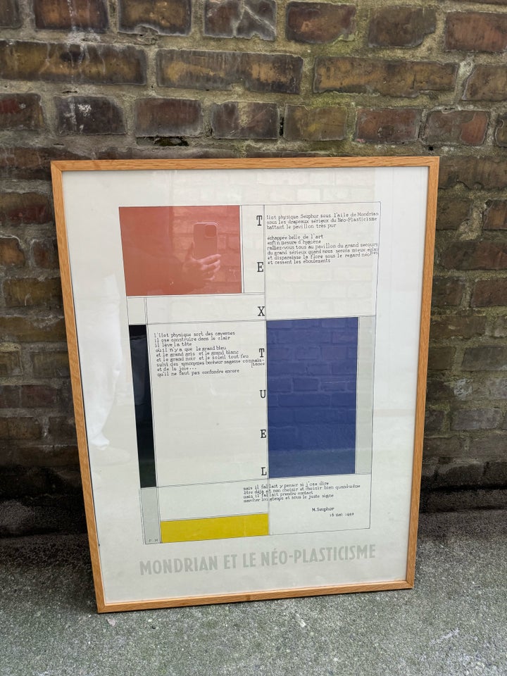 Vintage plakat Piet Mondrian b: