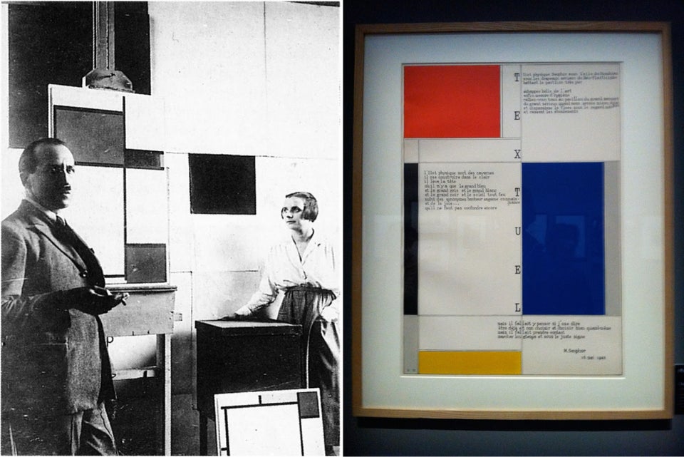 Vintage plakat Piet Mondrian b: