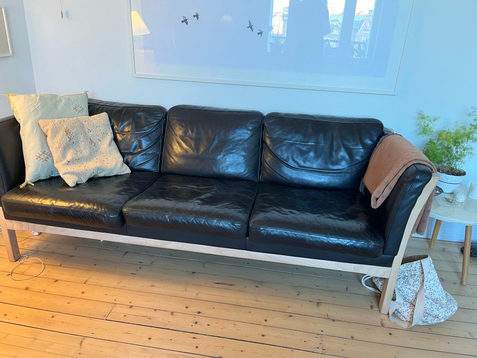 Sofa læder 3 pers