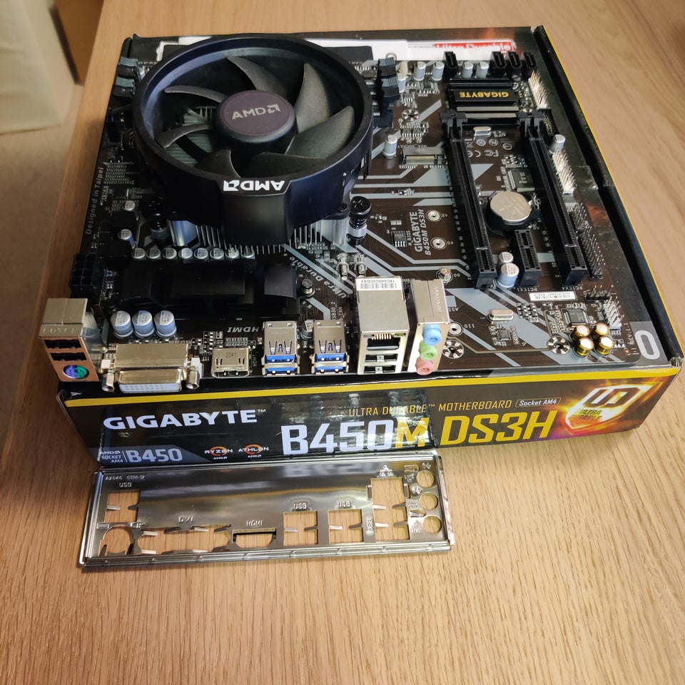 Gigabyte B450M + Ryzen 2400G,