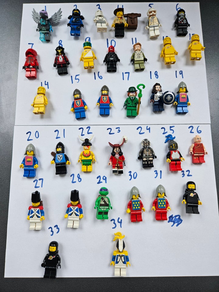 Lego Minifigures Castle og pirat