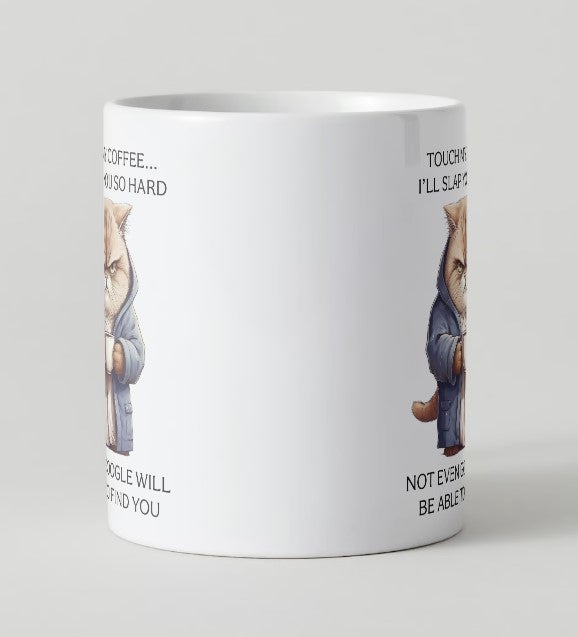 Keramik Touch my coffee sjovt krus