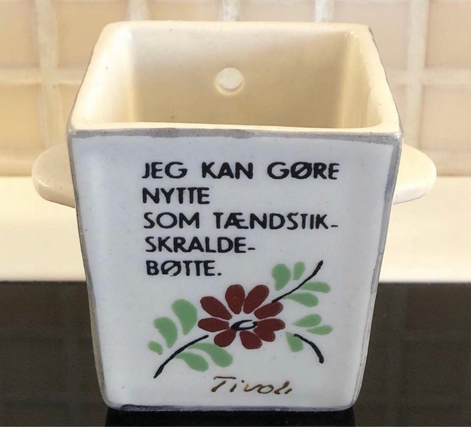 Stentøj Tændstikskraldebøtte 