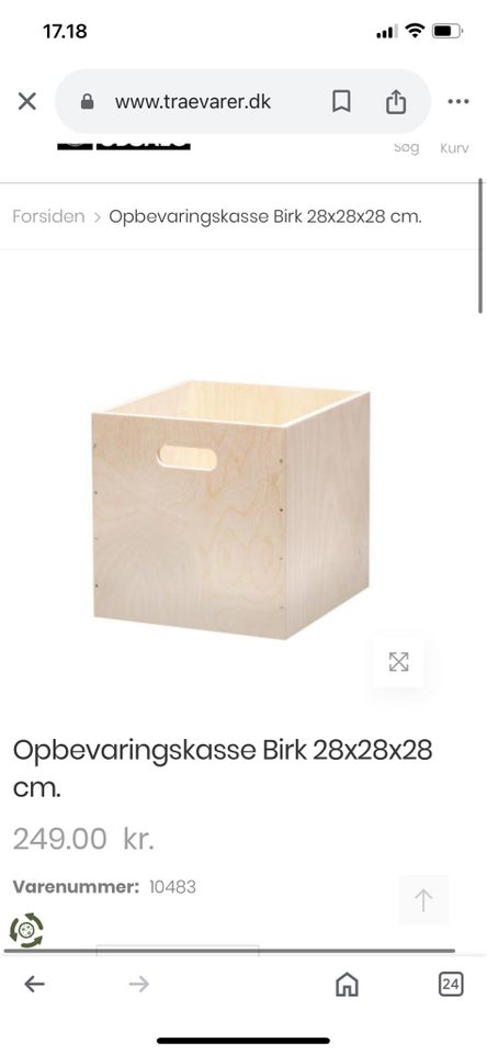 Opbevaringskasse,