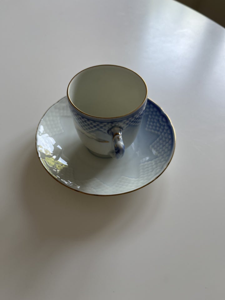 Porcelæn Mågestel Med Guldkant