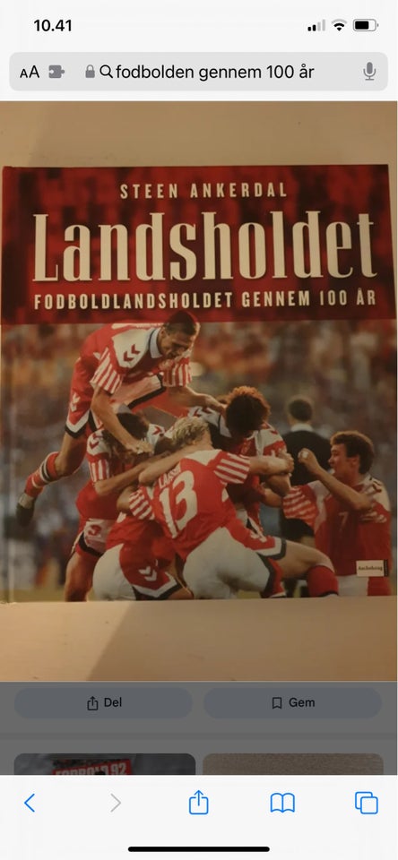 Fodbolden igennem 100 år  emne: