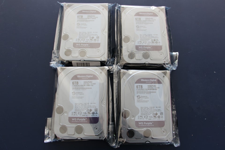 WD Purple, 6000 GB, Perfekt