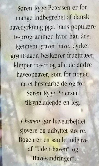 I haven Søren Ryge Petersen emne: