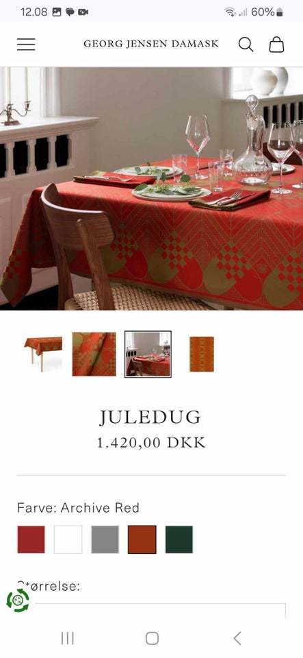 Georg Jensen Damask Juledug, Georg