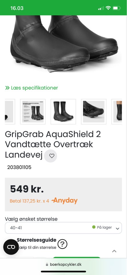 Cykeltøj, GripGrab Aquashield 2