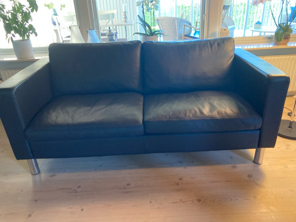 Sofa, læder, 3 pers.