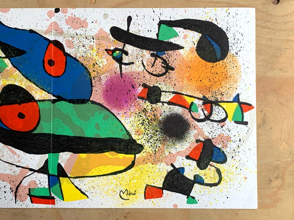 Original farvelitografi MIRO b: