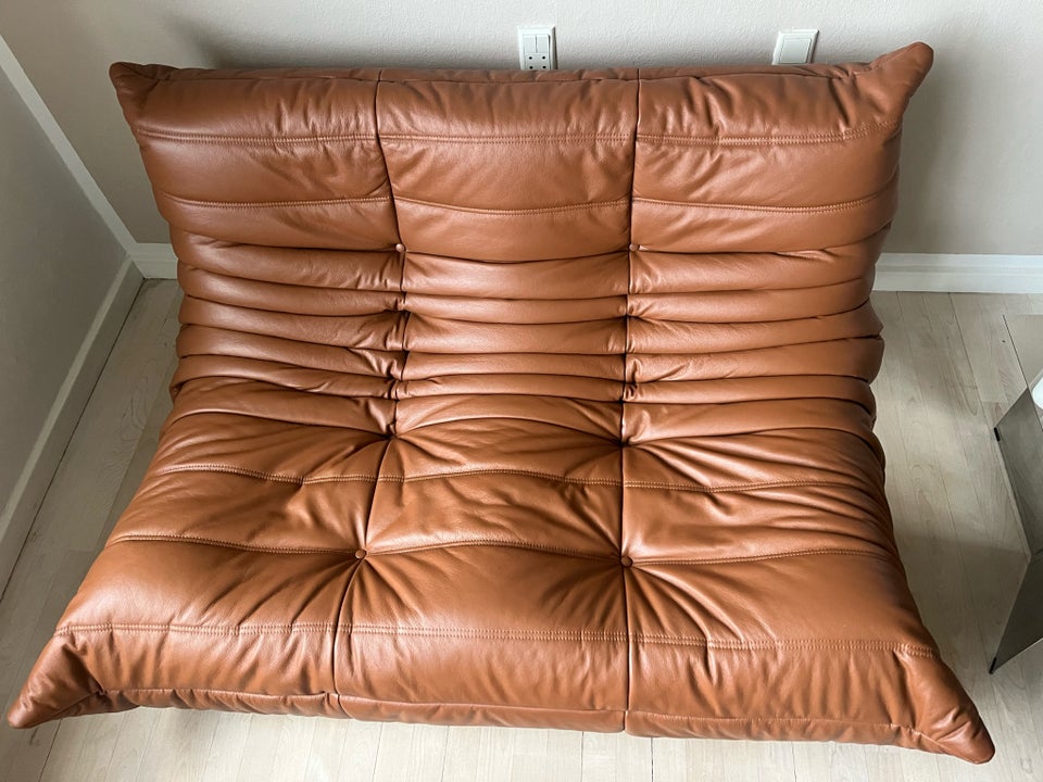 Sofa, læder, 2 pers.