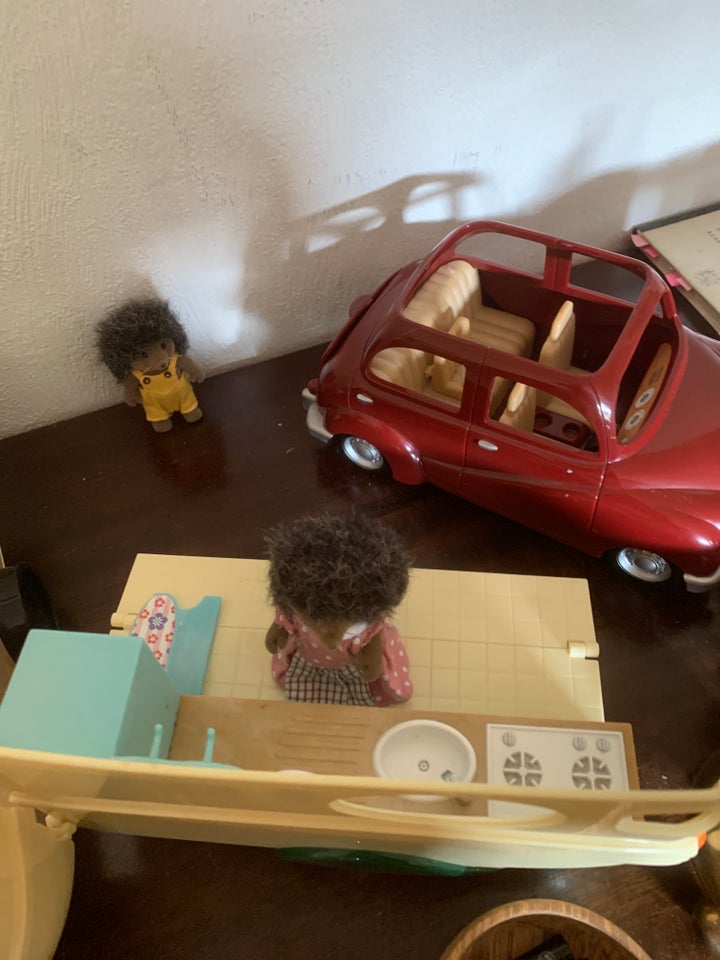 Sylvanian bil, camping vogn og