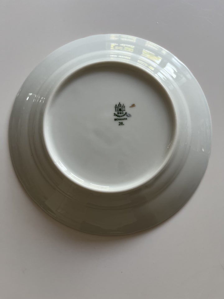 Porcelæn Mågestel med Guldkant