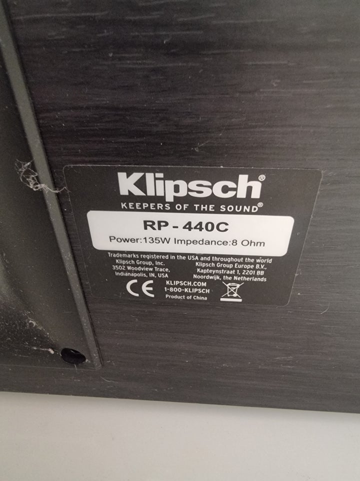 Højttaler, Klipsch Audio, Rp 440 c