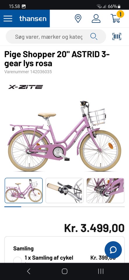 Pigecykel, shopper, X-zite