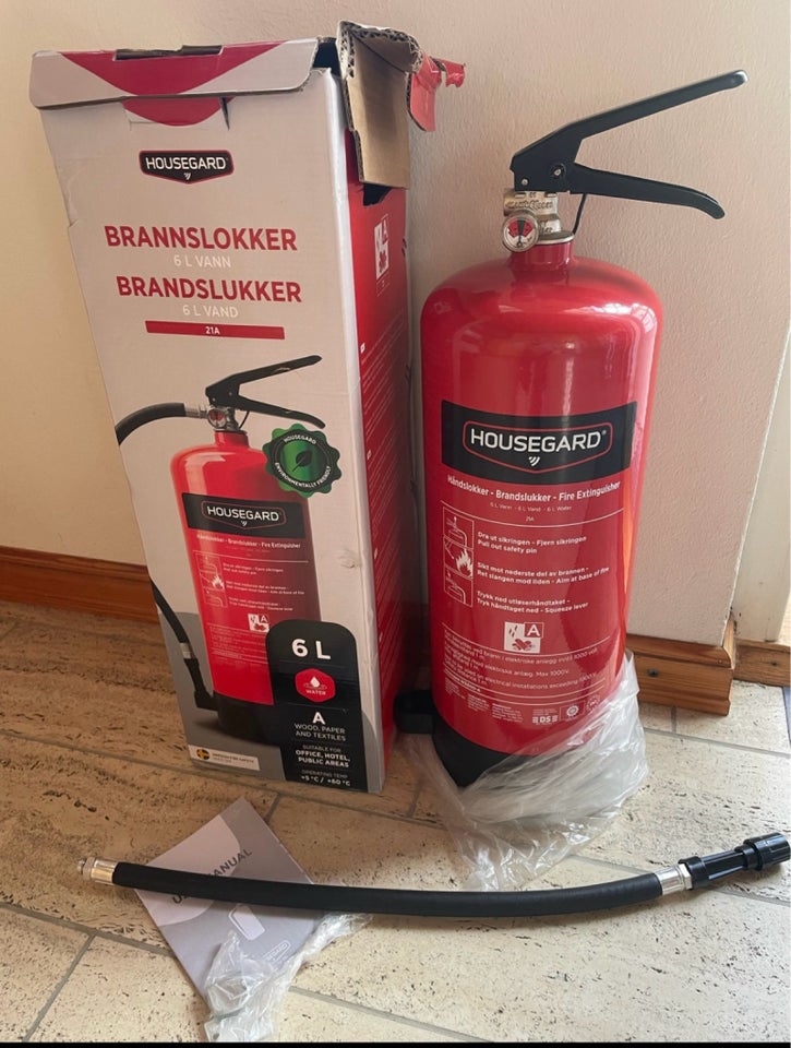 Brandslukker 6 liter, Housegard