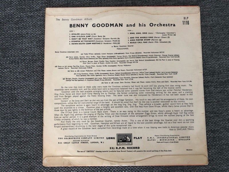 LP, Benny Goodman and his