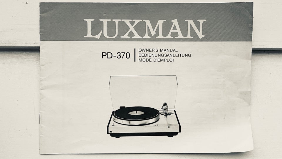 Pladespiller, Luxman, Manual