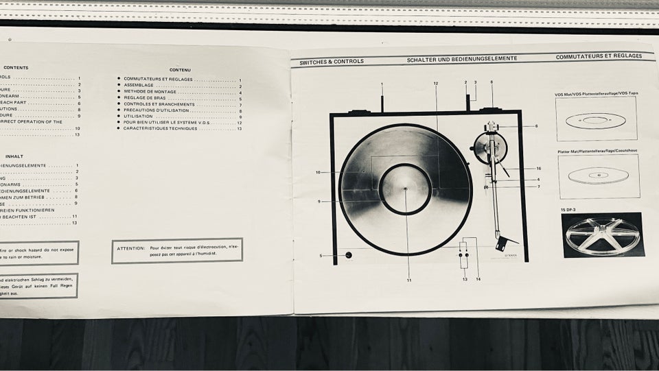 Pladespiller, Luxman, Manual