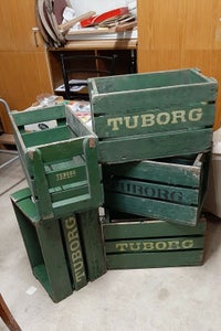 Tuborg ølkasser i træ